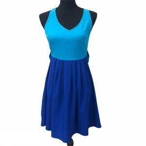 eunishop two tone blue dress